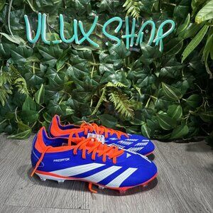 Adidas Predator 24 Pro FG Blue Red White Men's Soccer Cleats IF6330 Size 7.5